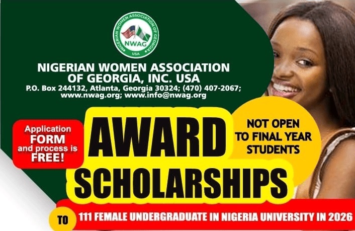 NWAG scholarship Nigeria female students